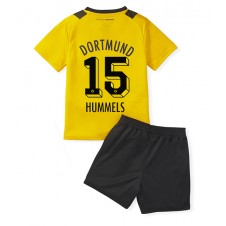 Borussia Dortmund Mats Hummels #15 Hemmaställ Barn 2022-23 Korta ärmar (+ Korta byxor)
